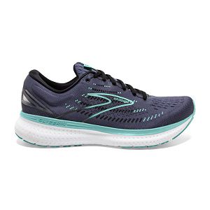 Brooks Glycerin 19 Womens Road Running Shoes Black/Blue/Green | USA-UWB736912